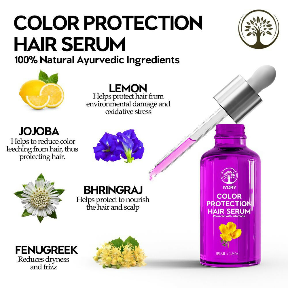 Ivory Natural Color Protection Hair Serum Restore Color Intensity