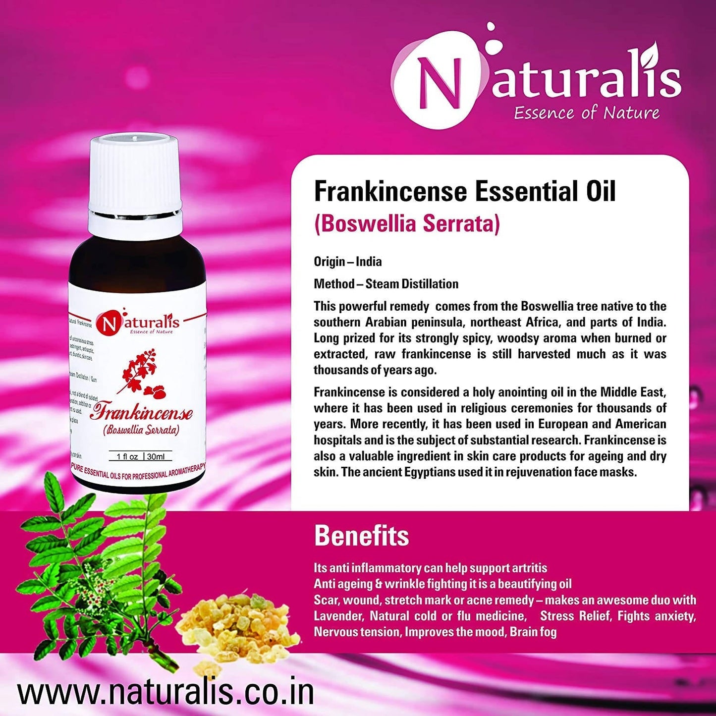 Naturalis Essence of Nature Frankincense Essential Oil