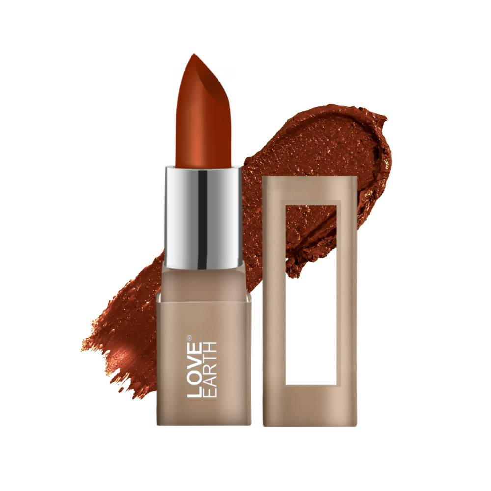 Love Earth Satin Matte Lipstick - Nutella