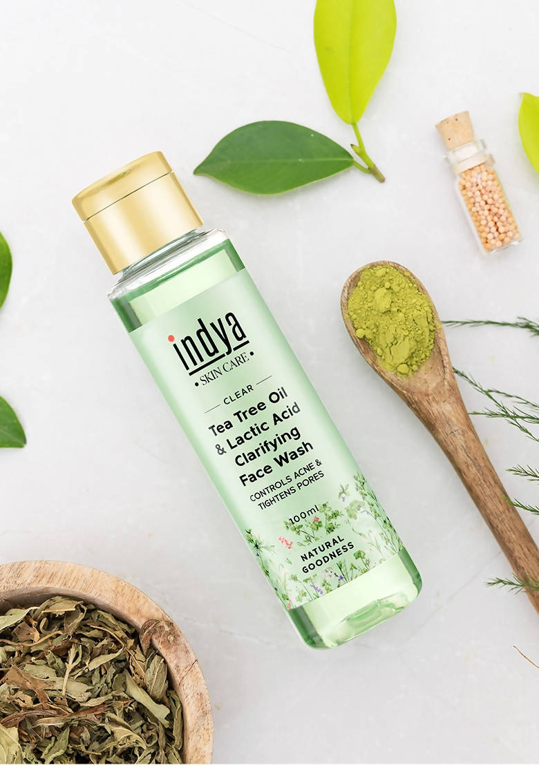 Indya Tea Tree Oil & Lactic Acid Clarifying Face Wash