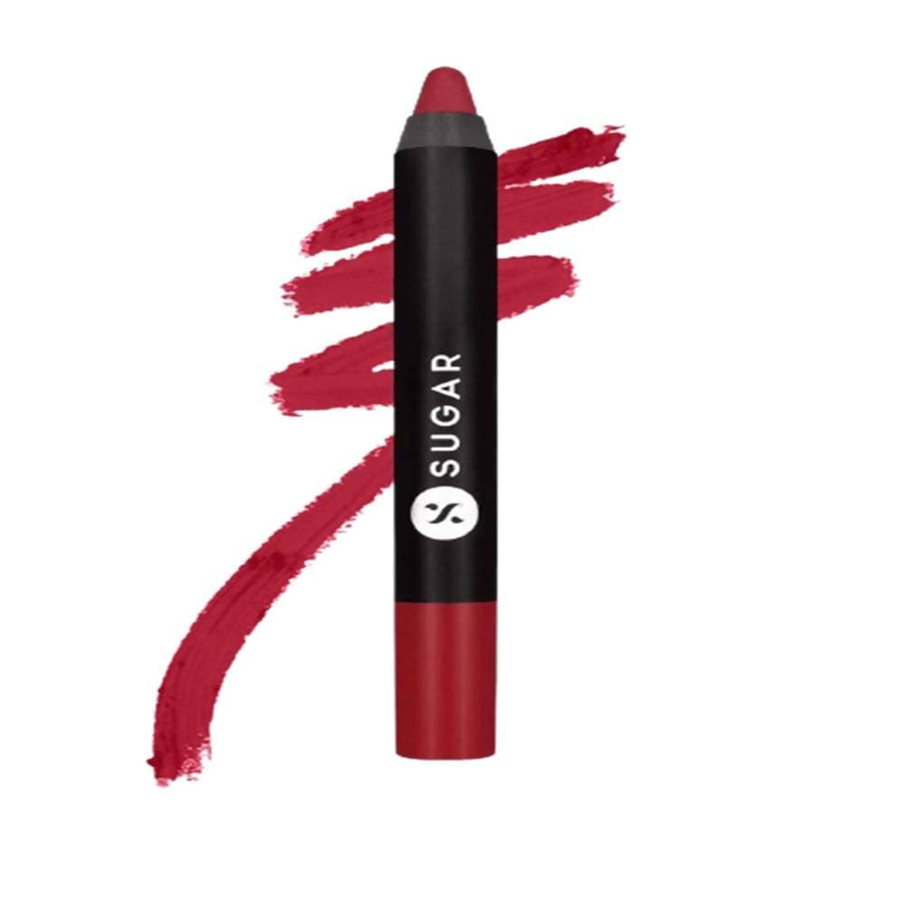 Sugar Matte As Hell Crayon Lipstick - Cherry Ames (Cool toned red)