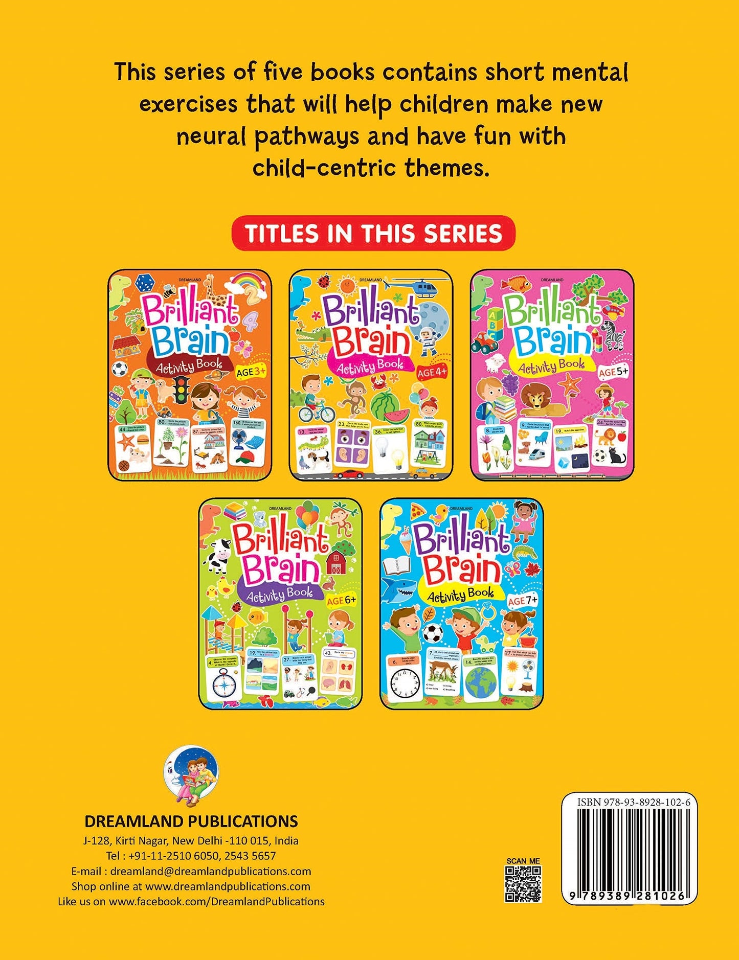 Dreamland Brilliant Brain Activity Book 4+