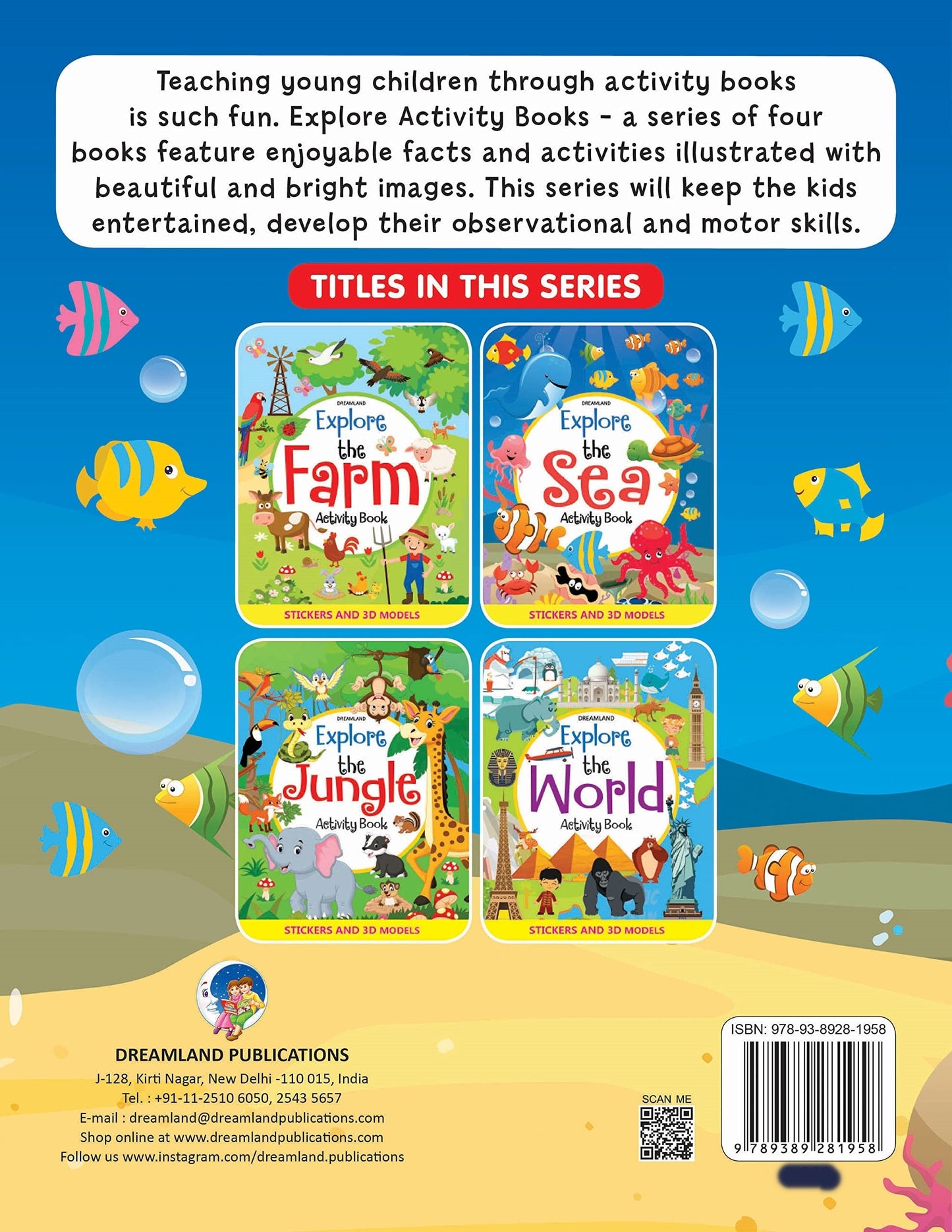 Dreamland Explore the Sea Activity Book with Stickers and 3D Models