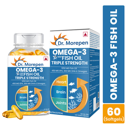 Dr. Morepen Omega-3 Deep Sea Fish Oil Triple Strength Softgels