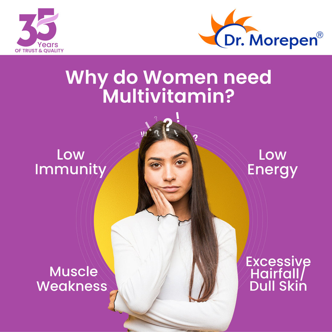 Dr. Morepen Multi-Vitamin Tablets For Women