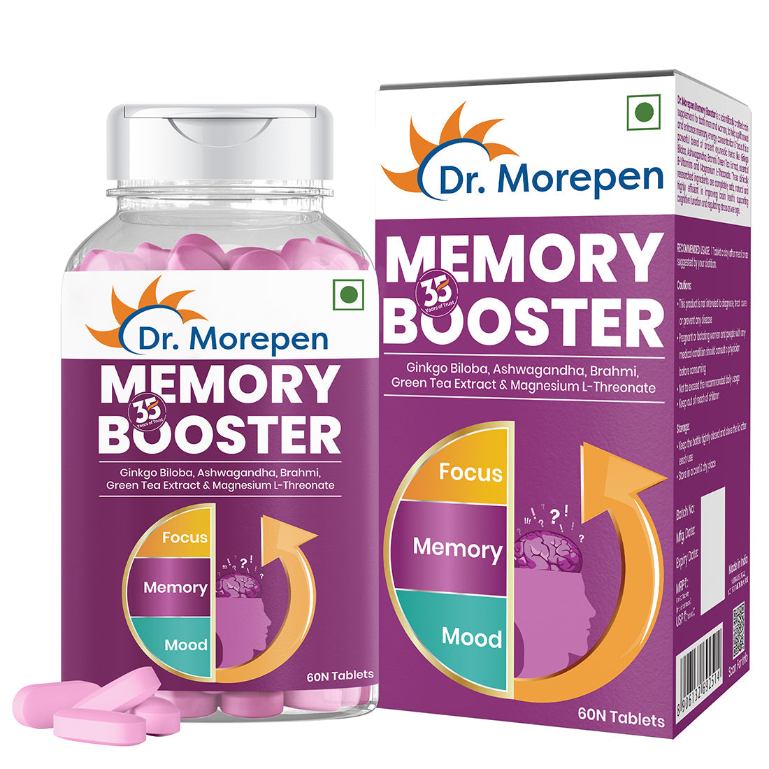 Dr. Morepen Memory Focus & Mood Tablets