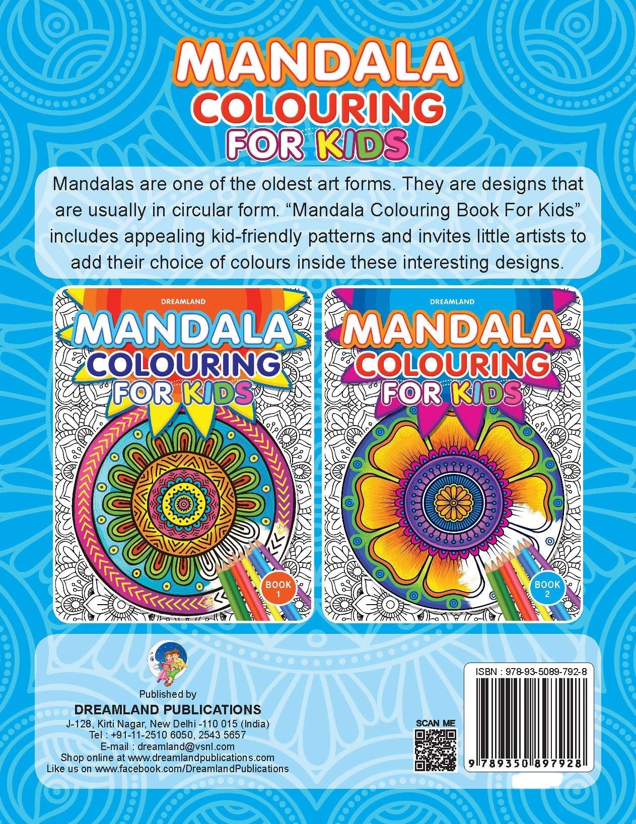 Dreamland Mandala Colouring for Kids- Book 2