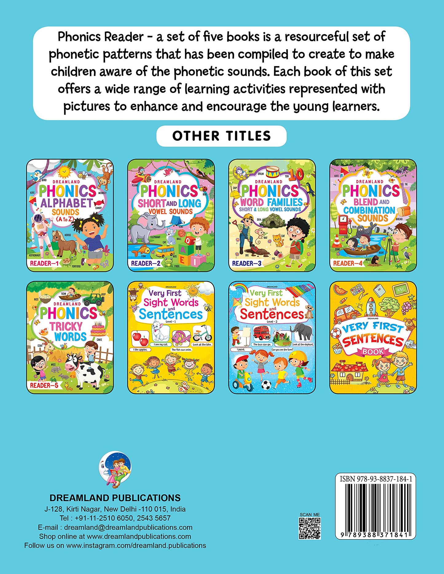 Dreamland Phonics Reader -1 (Alphabet Sounds, A to Z) Age 4+