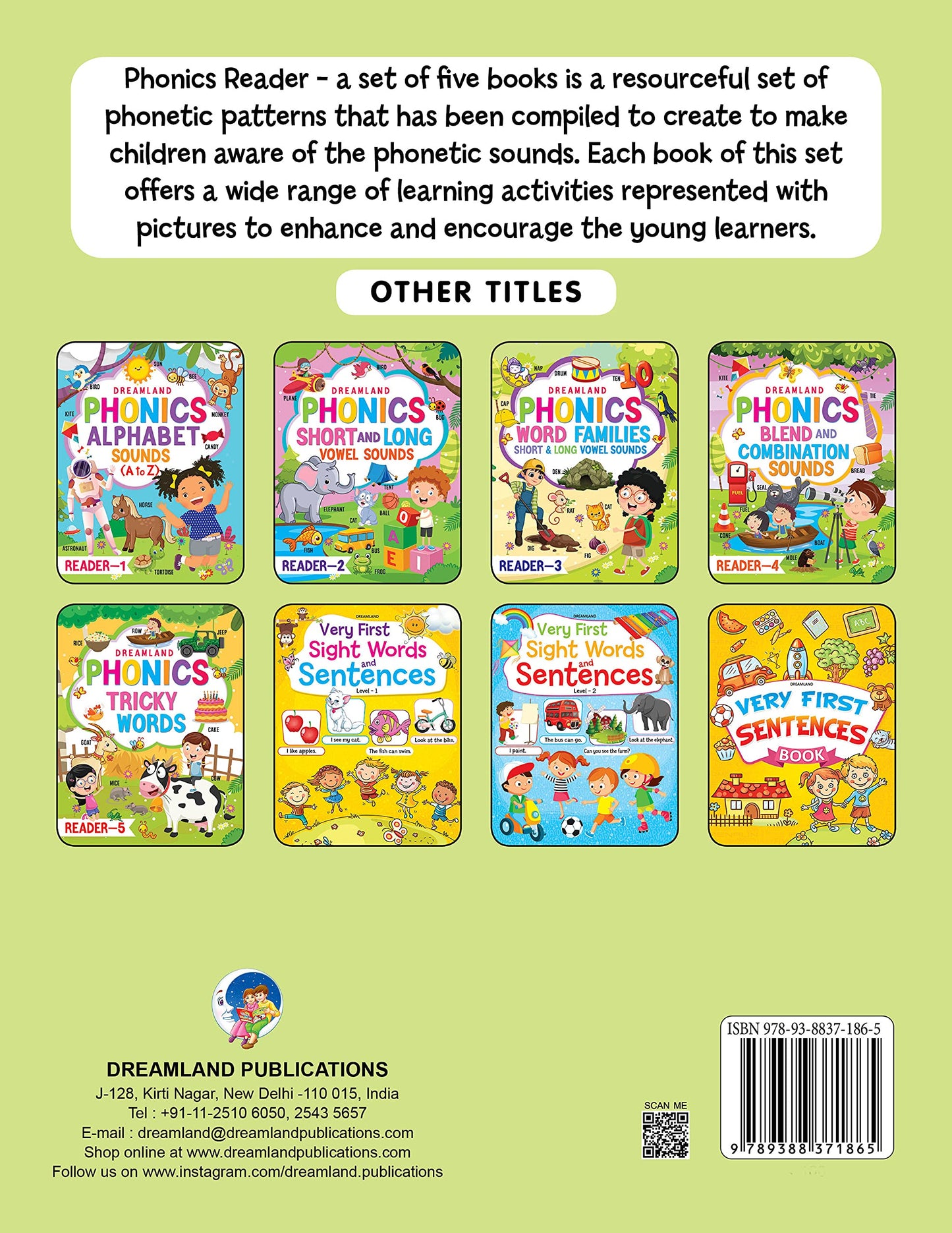 Dreamland Phonics Reader - 3 (Word Families Short and Long Vowel Sounds) Age 6+