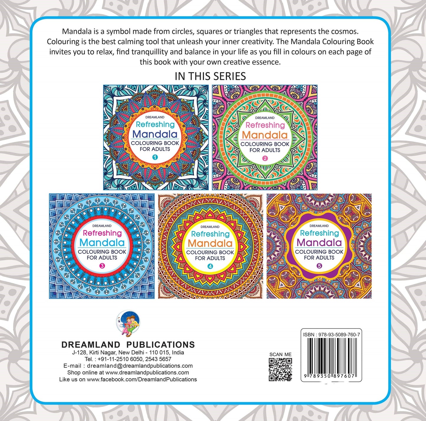 Dreamland Refreshing Mandala- Colouring Book for Adults Book 1