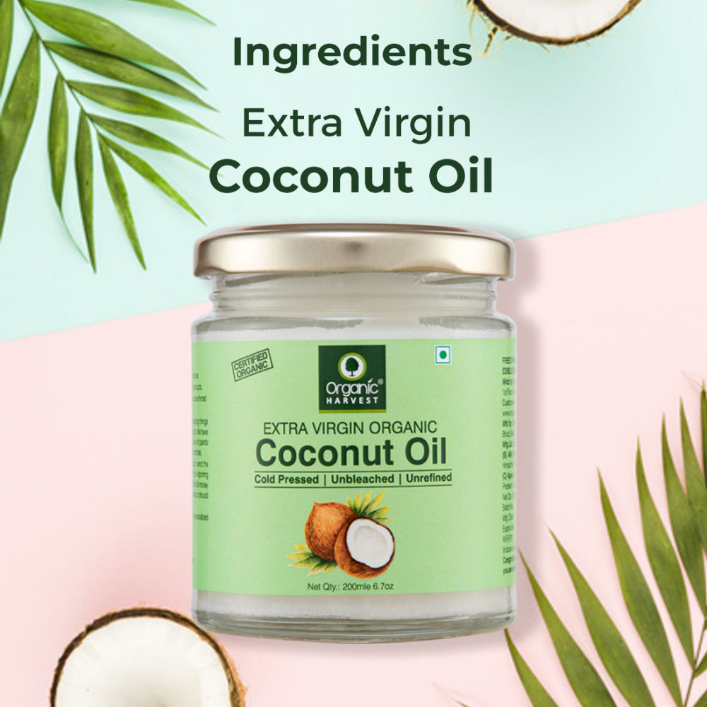 Organic Harvest Extra Virgin Organic Coconut Oil Cold Pressed