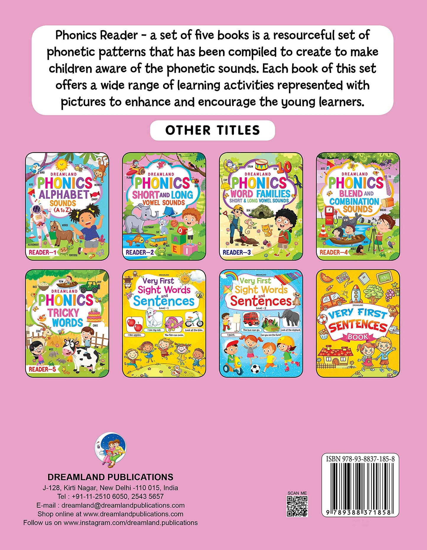 Dreamland Phonics Reader- 2 (Short and Long Vowel Sounds) Age 5+