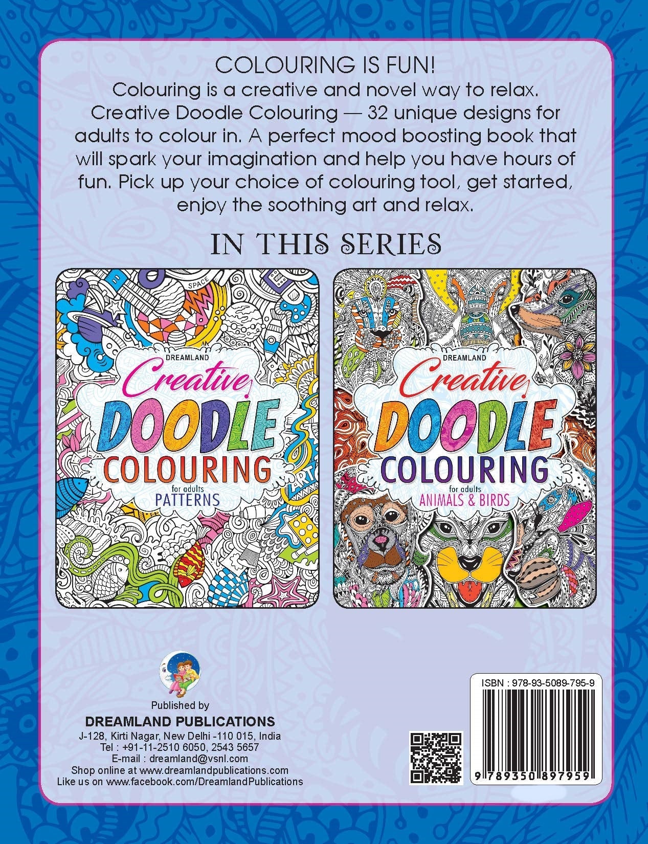 Dreamland Creative Doodle Colouring - Animals & Birds