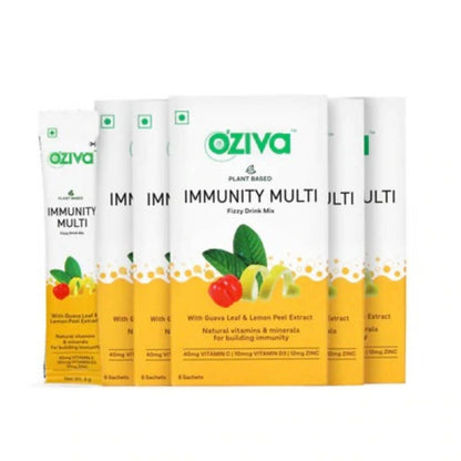 OZiva Plant Based Immunity Multivitamins Fizzy Drink Mix