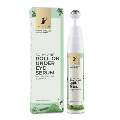 Pilgrim Roll-on Under Eye Cream Massage Roller To Reduce Dark Circles, Puffiness, and Fine Lines