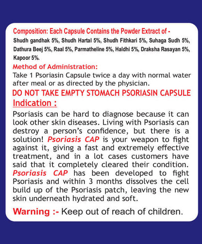 Ayurvedshakti Psoriasin Capsules