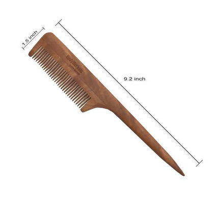 Bodyherbals Neem Wood Tail Comb Handle Dressing Comb