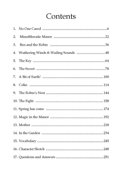 Dreamland Publications Secret Garden- Illustrated Abridged Classics for Children with Practice Questions : Children Classic Fiction Book