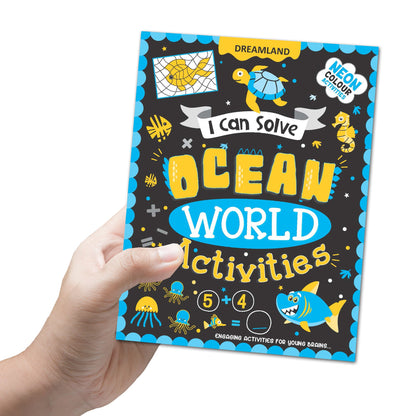 Dreamland Publications Ocean World Activities - I Can Solve Activity Book for Kids Age 4- 8 Years | With Colouring Pages, Mazes, Dot-to-Dots