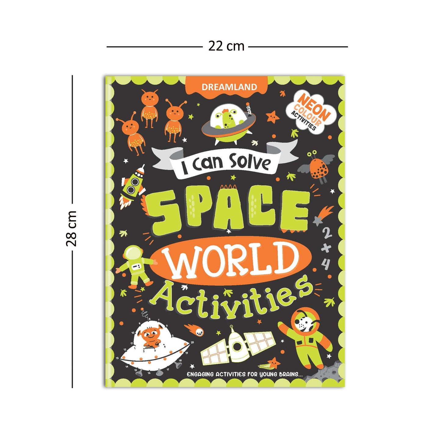 Dreamland Publications Space World Activities - I Can Solve Activity Book for Kids Age 4- 8 Years | With Colouring Pages, Mazes, Dot-to-Dots