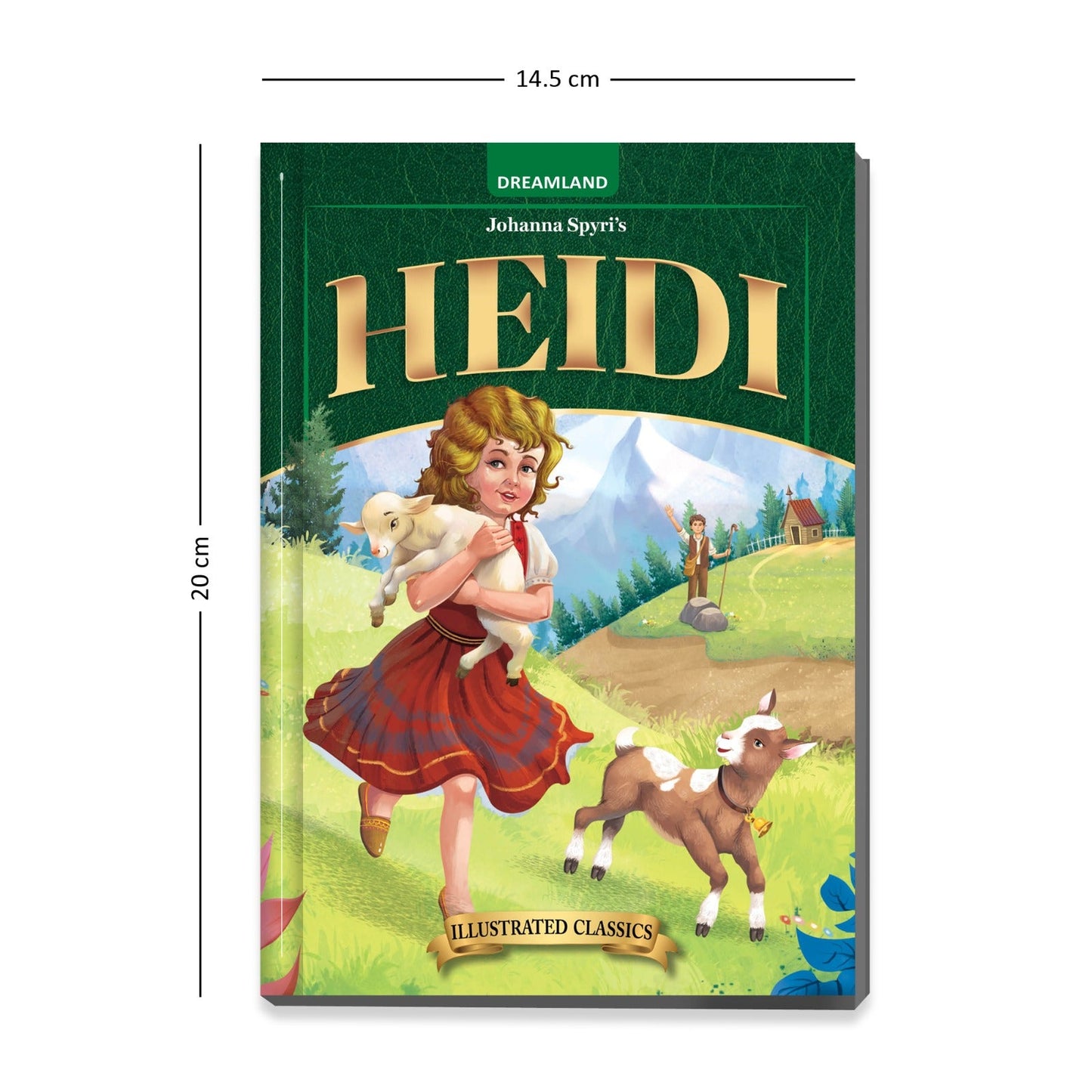 Dreamland Publications Heidi- Illustrated Abridged Classics for Children with Practice Questions : Children Classic Fiction Book