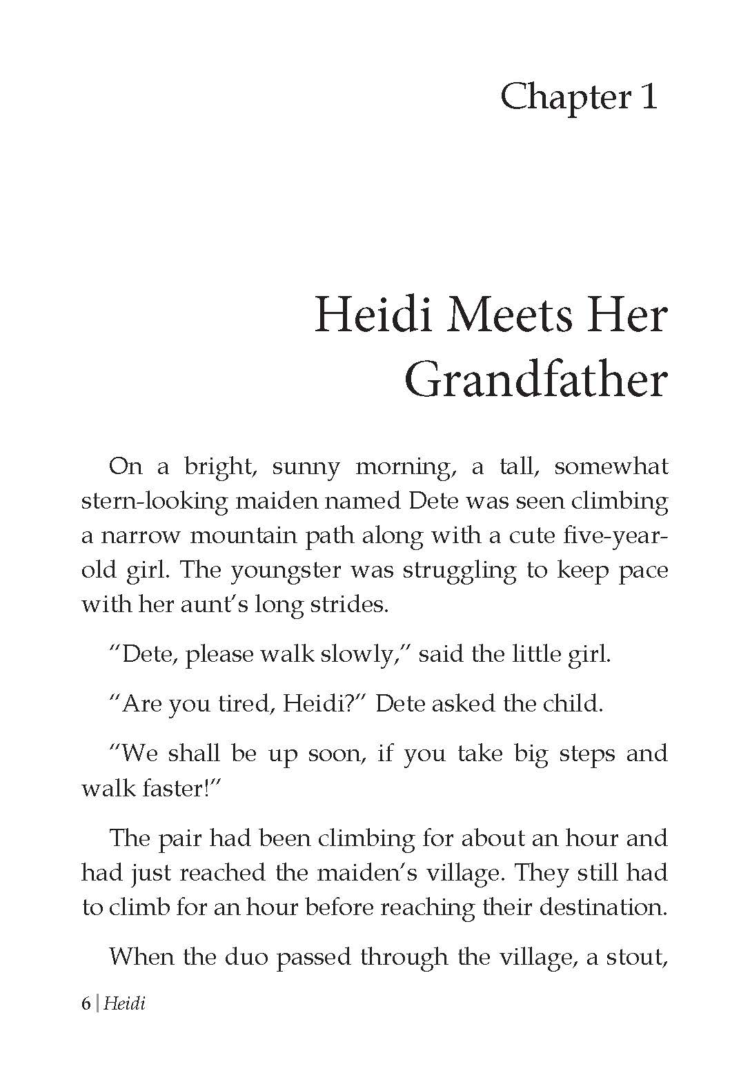 Dreamland Publications Heidi- Illustrated Abridged Classics for Children with Practice Questions : Children Classic Fiction Book