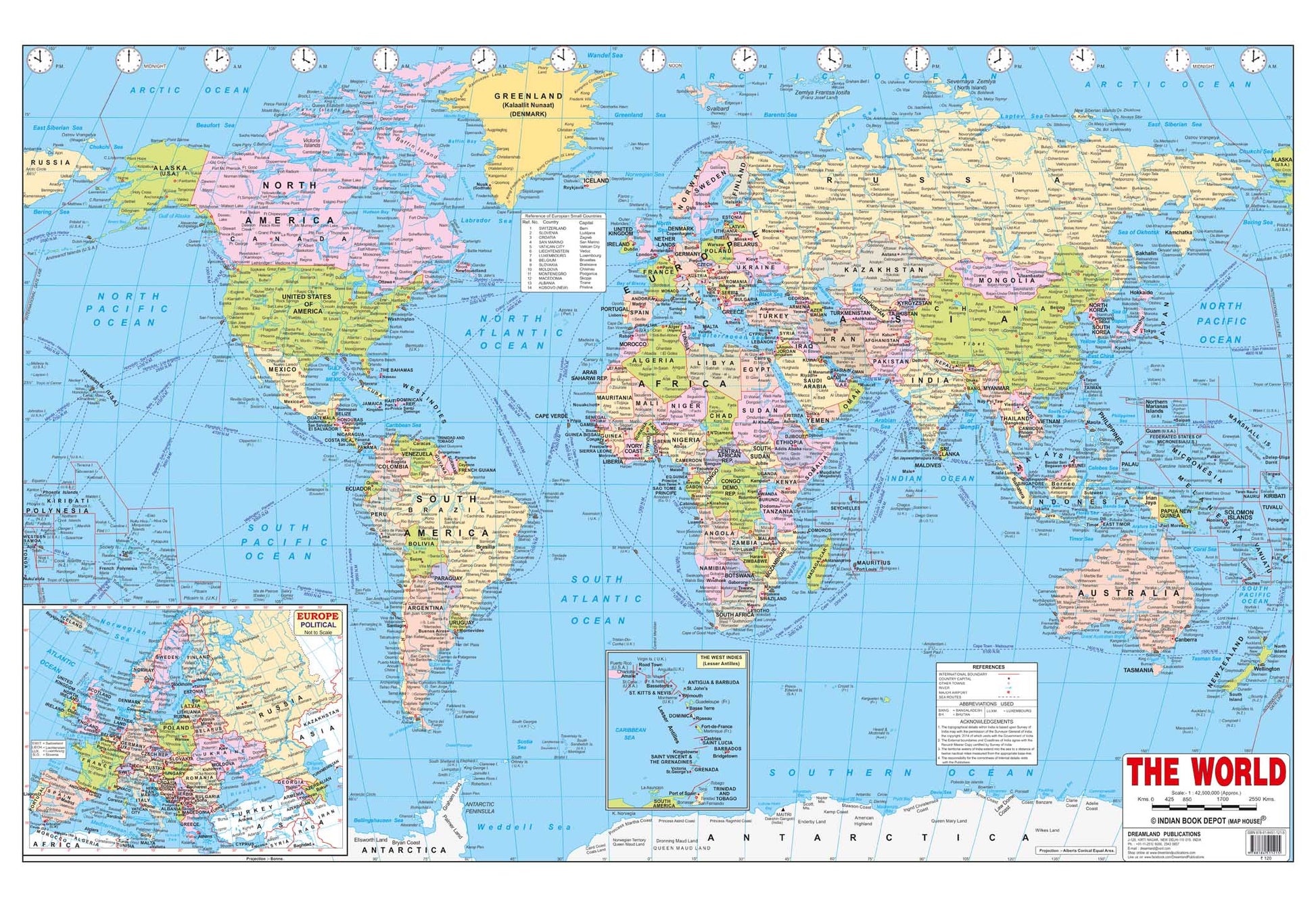 Dreamland Publications Educational Chart for Kids - World Map -  buy in usa 