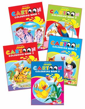 Dreamland Jumbo Cartoon Colouring Set (5 Titles) -  buy in usa 