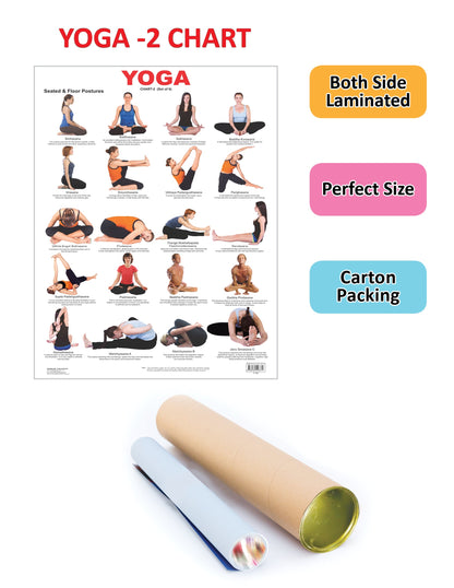 Dreamland Publications Yoga Chart - 2 : Children Reference Educational Laminated Chart