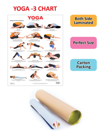 Dreamland Publications Educational Chart for Kids - Yoga Chart - 3