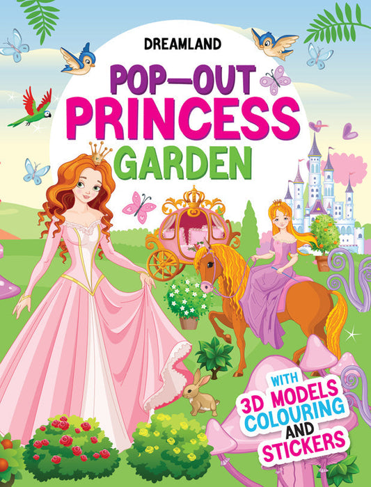 Dreamland Pop-Out Princess Garden- With 3D Models Colouring Stickers -  buy in usa 