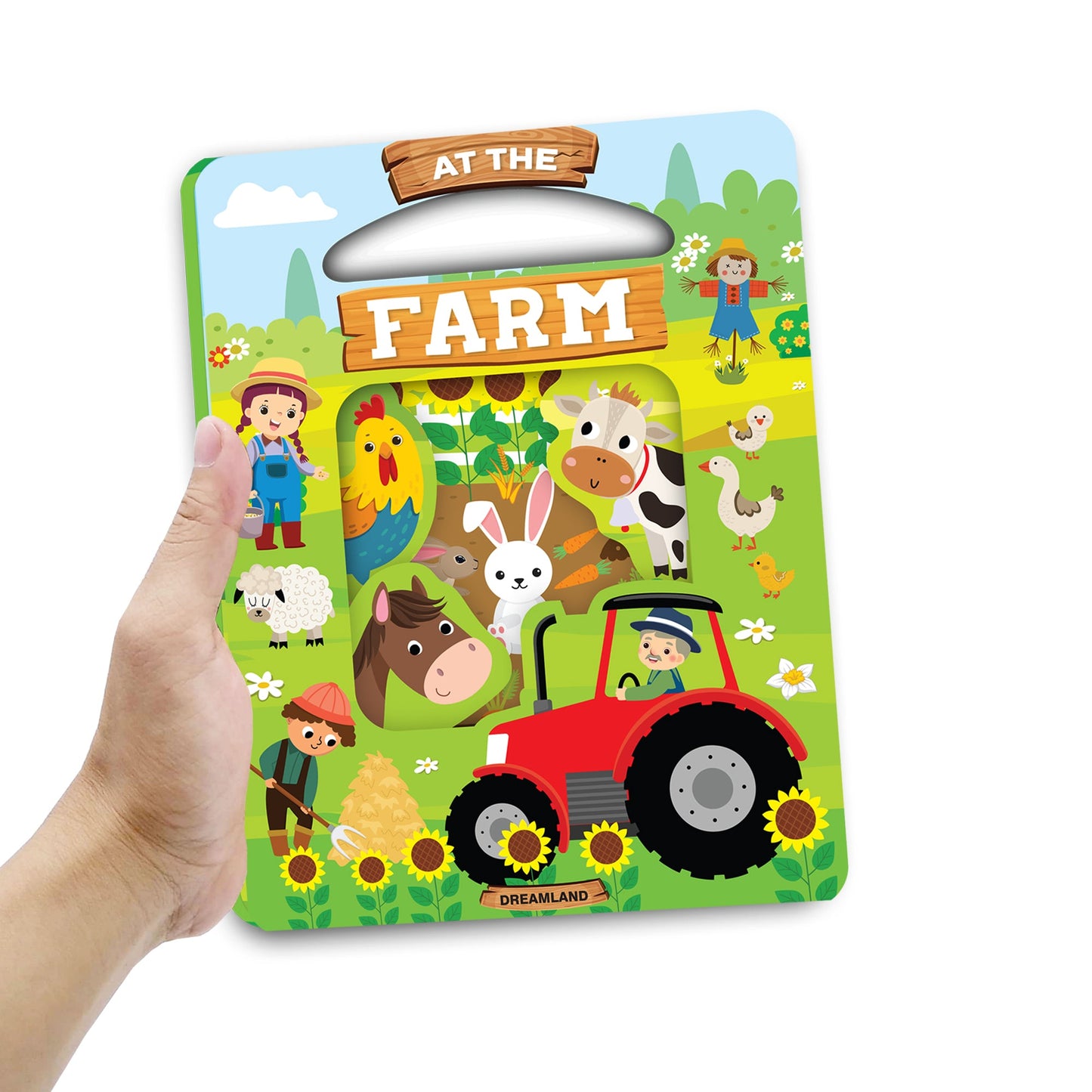 Dreamland Publications Die Cut Window Board Book - At the Farm