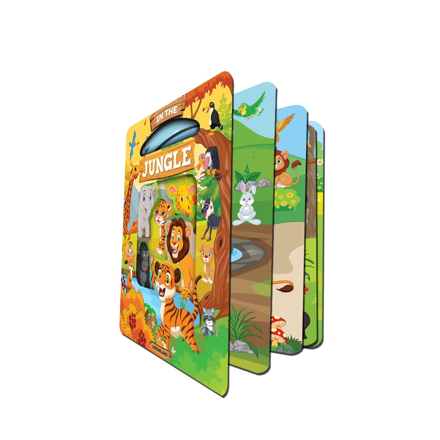 Dreamland Publications Die Cut Window Board Book - In the Jungle