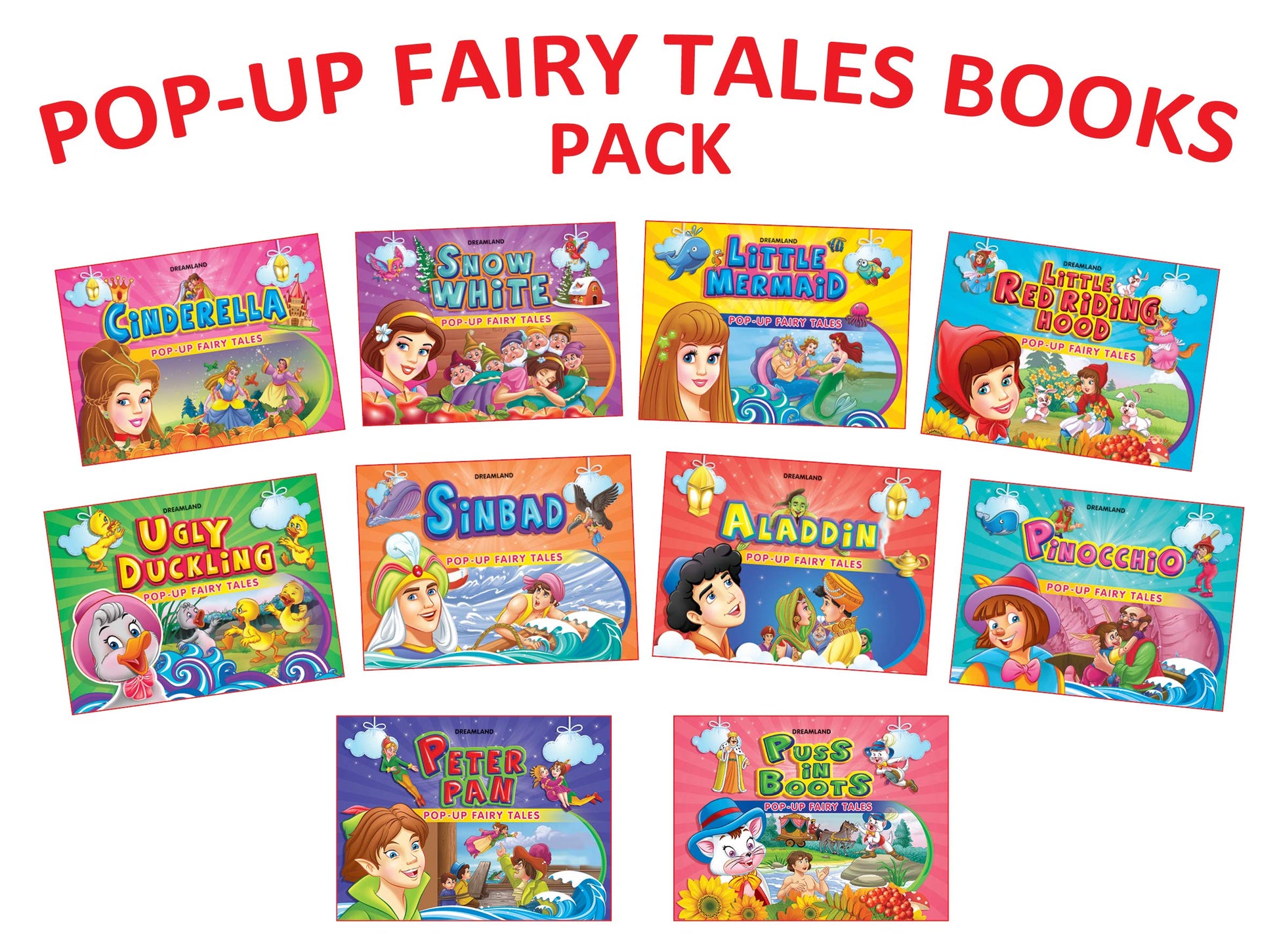 Dreamland Pop-up Fairy Tales Pack - (10 Titles) -  buy in usa 