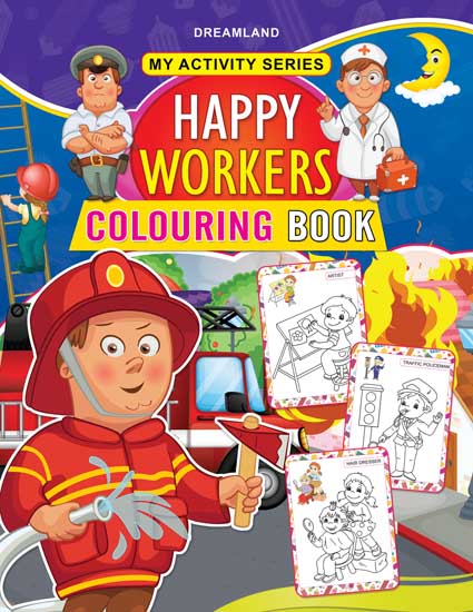 Dreamland My Activity- Happy Workers Colouring Book -  buy in usa 