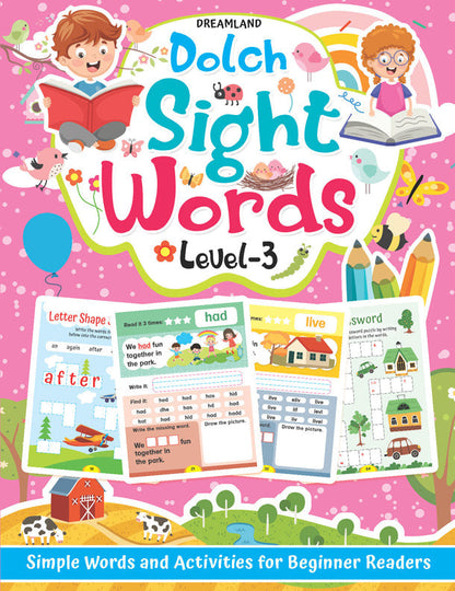 Dreamland Dolch Sight Words Level 3- Simple Words and Activities for Beginner Readers -  buy in usa 