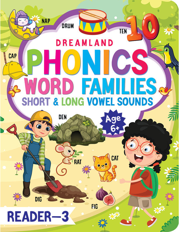 Dreamland Phonics Reader - 3 (Word Families Short and Long Vowel Sounds) Age 6+ -  buy in usa 