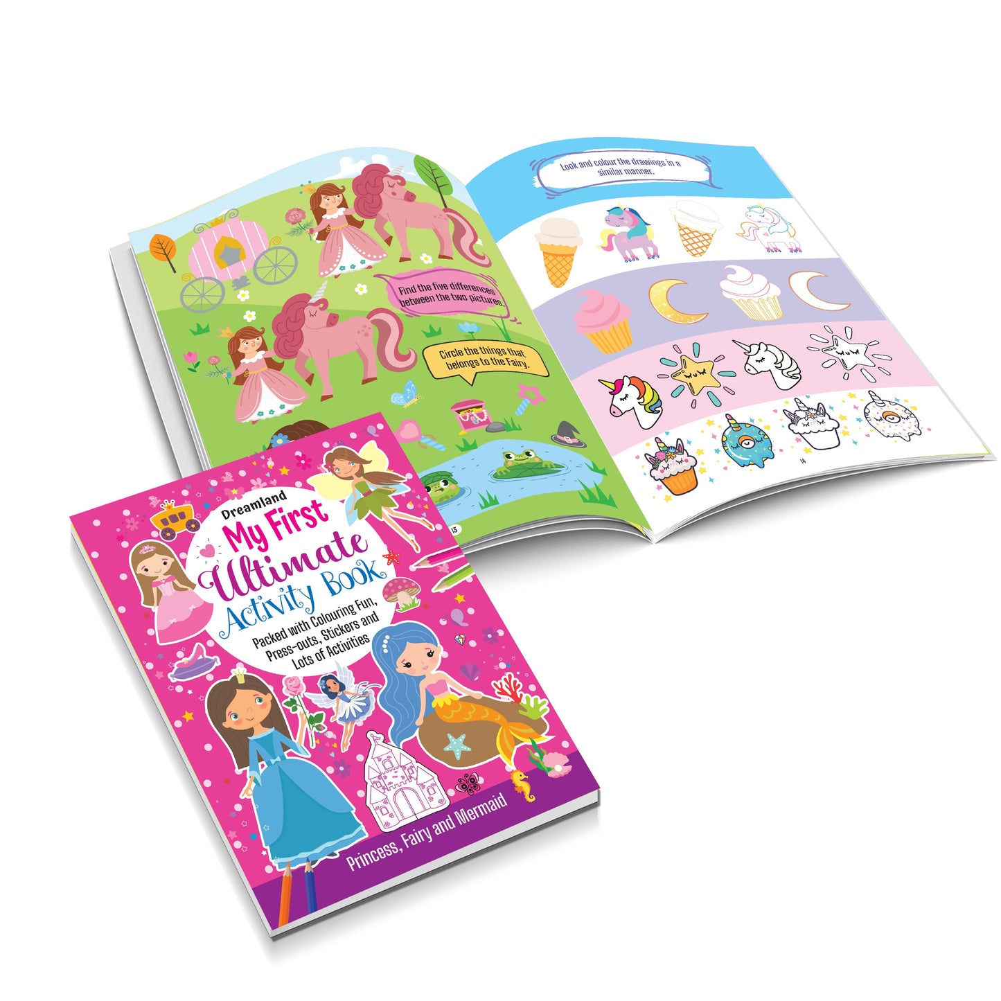 Dreamland Publications My First Ultimate Activity Book- Princess, Fairy and Mermaid : Children's Interactive & Activity Book