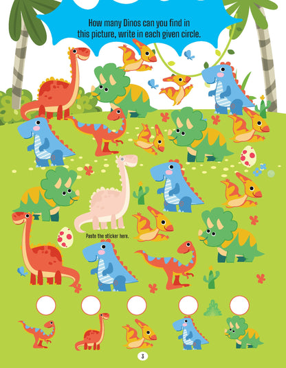 Dreamland Publications My First Amazing Activity Book- Dinosaurs, Dragons and Monsters : Children's Interactive & Activity Book