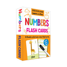 Dreamland Publications Flash Cards Numbers - 30 Double Sided Wipe Clean Flash Cards for Kids (With Free Pen) -  buy in usa 