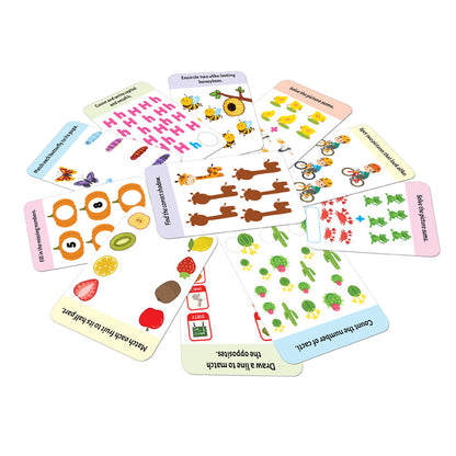 Dreamland Publications Flash Cards Activity - 30 Double Sided Wipe Clean Flash Cards for Kids (With Free Pen)