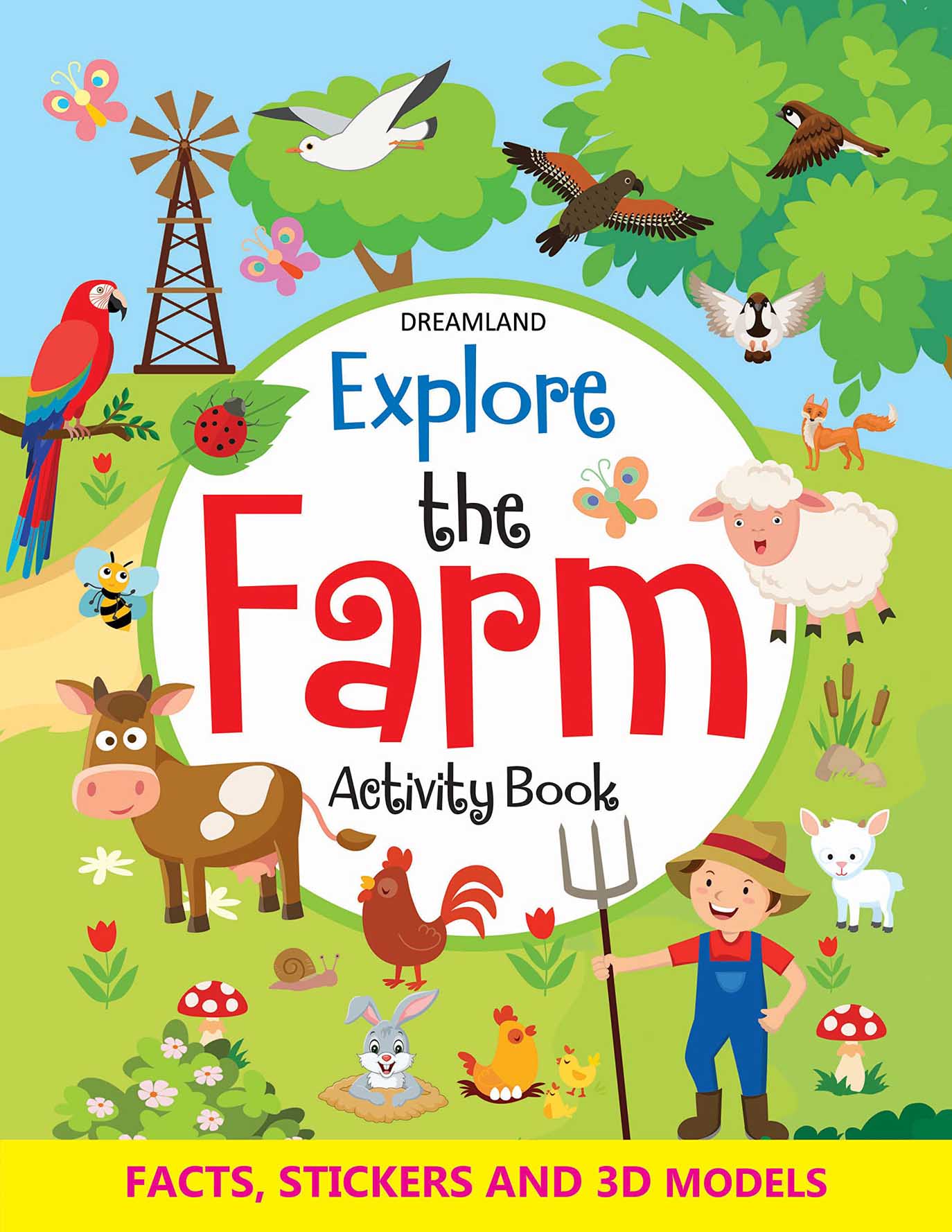 Dreamland Explore the Farm Activity Book with Stickers and 3D Models -  buy in usa 