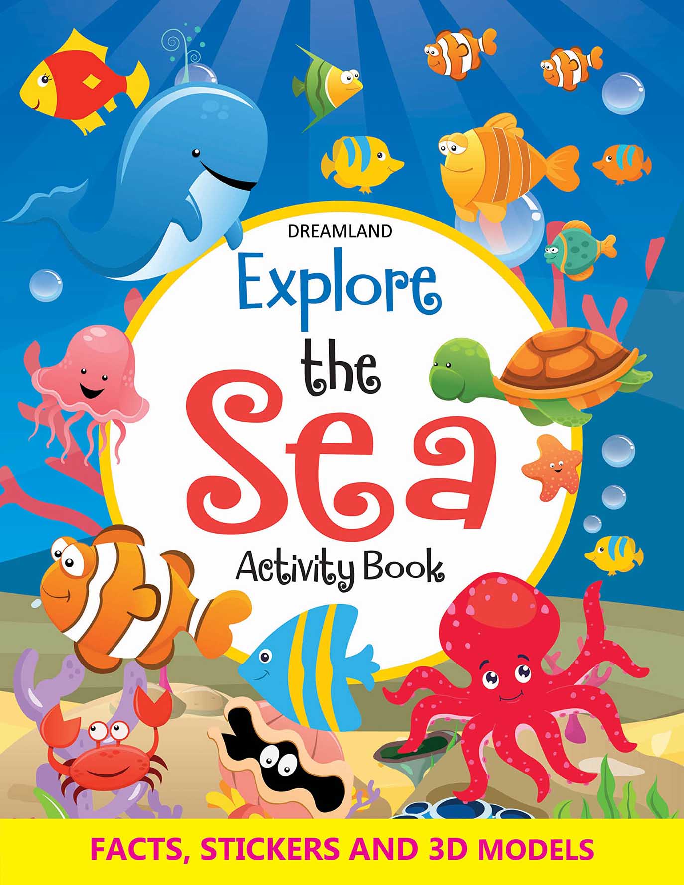 Dreamland Explore the Sea Activity Book with Stickers and 3D Models -  buy in usa 