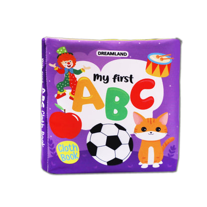 Dreamland Publications Baby My First Cloth Book ABC with Squeaker and Crinkle Paper, Non-Toxic Early Educational Toy for Toddler, Infants -  buy in usa 