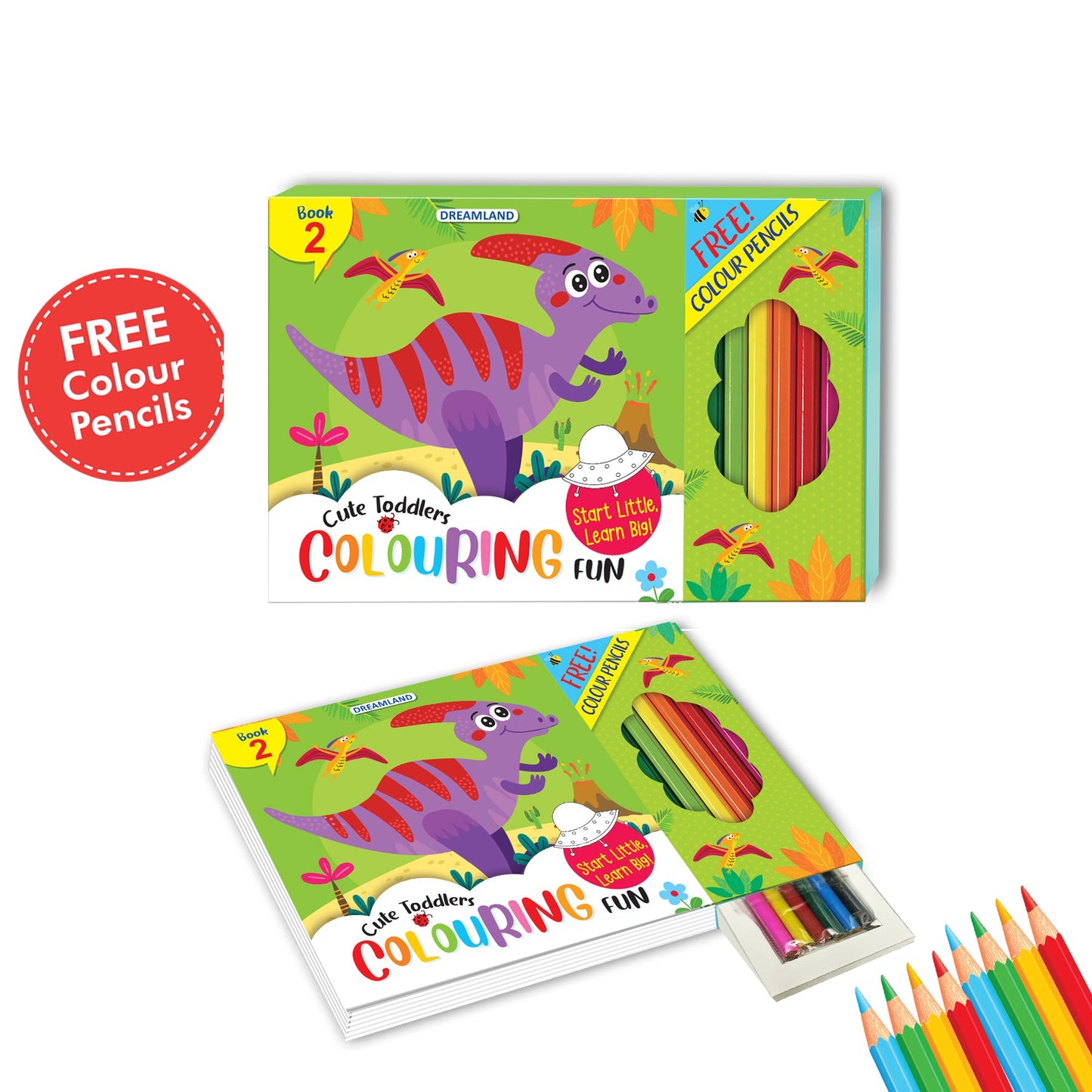 Dreamland Publications Cute Toddlers Colouring Fun Book 2 for Kids