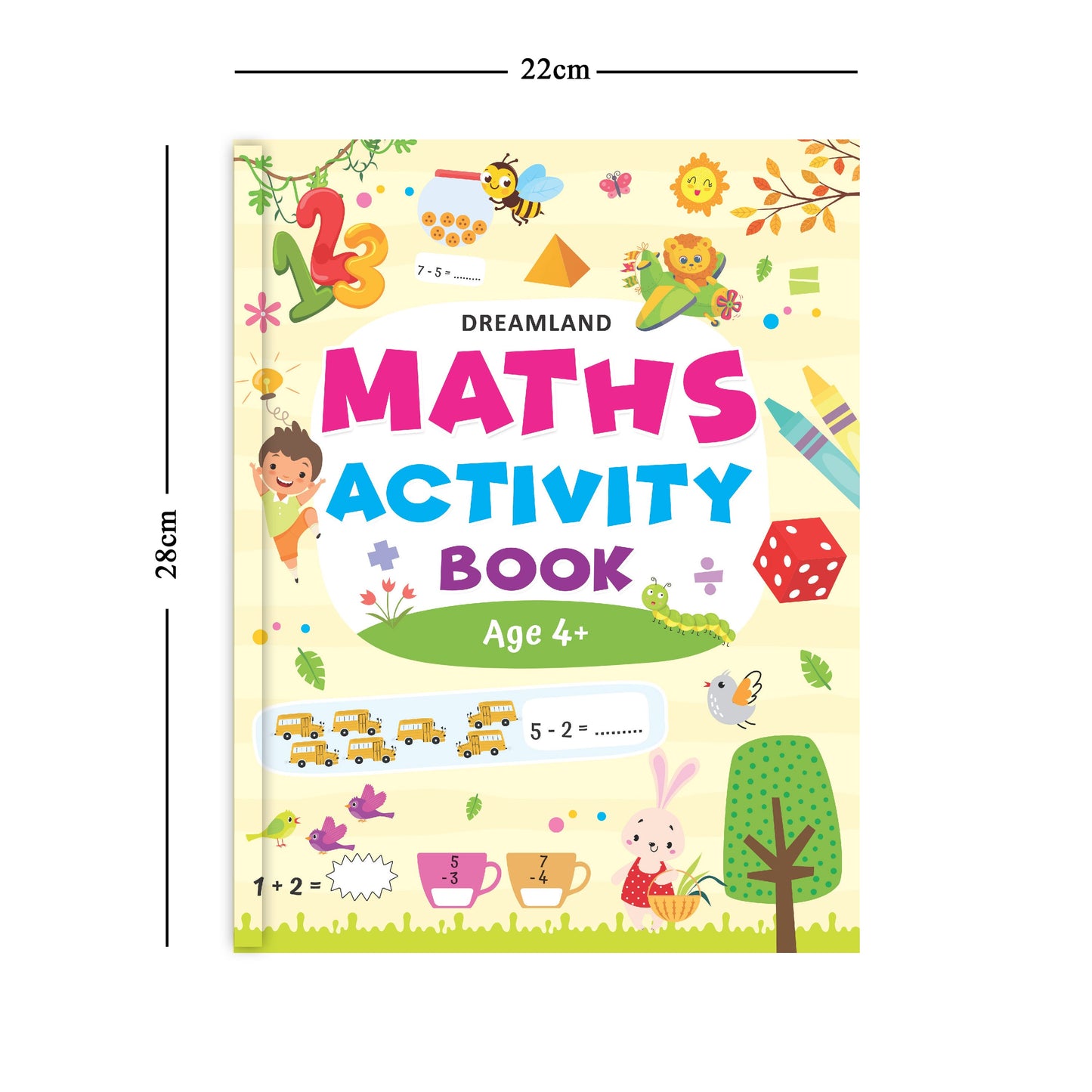 Dreamland Publications Maths Activity Book Age 4+ : Children's Interactive & Activity Book