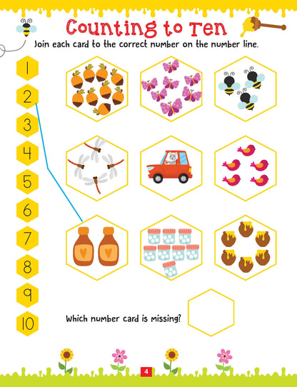 Dreamland Publications Maths Activity Book Age 4+ : Children's Interactive & Activity Book