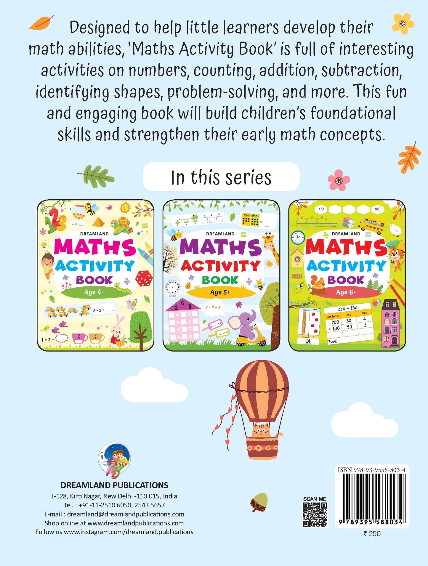 Dreamland Publications Maths Activity Book Age 5+ : Children's Interactive & Activity Book