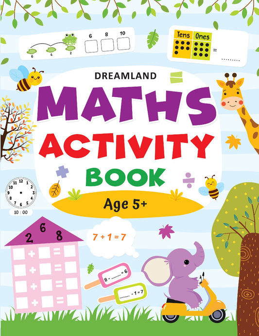 Dreamland Publications Maths Activity Book Age 5+ : Children's Interactive & Activity Book -  buy in usa 