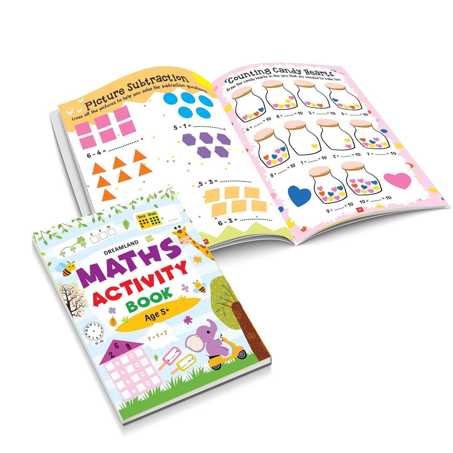 Dreamland Publications Maths Activity Book Age 5+ : Children's Interactive & Activity Book